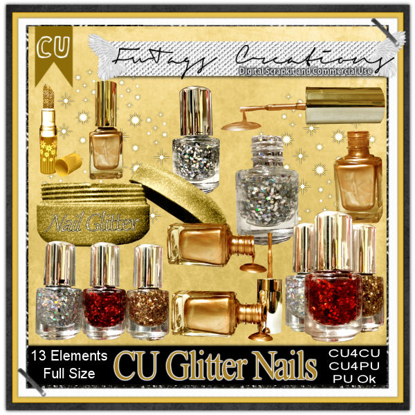 FwTagsCU4CUGlitterNails by Claire Slack