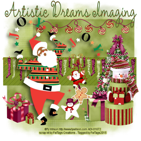 Joy of Santa Tag by Claire Slack