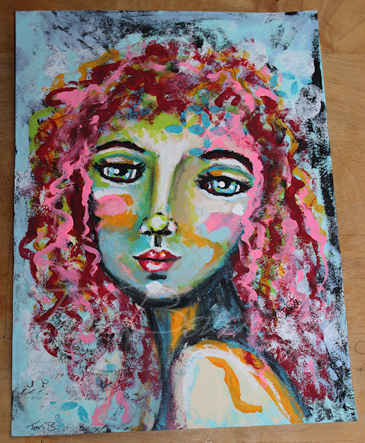 Face 1 Painting by Tori Beveridge