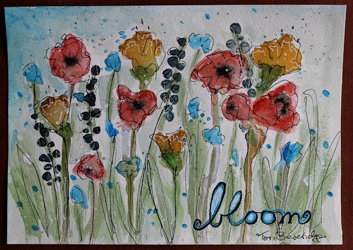 Bloom Watercolor Floral by Tori Beveridge 2016