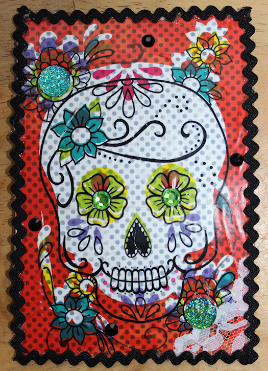 Day of The Dead Postcard by Amanda Cox