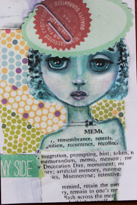 Collaged Journal Card/Tip-in by Tori Beveridge